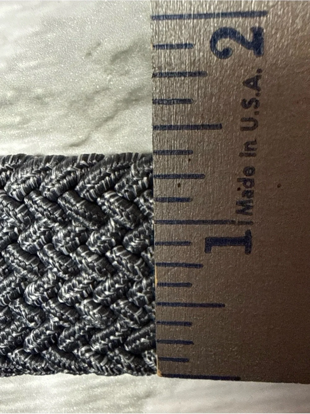 NWT Nike Heather Gray Stretch Woven Mens Belt Size Large (38-40) $42